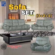 PG HOME:-Sofa Set 1 seater + 2 seater + 3 seater /Nordic Wing Chair/Arm Chair