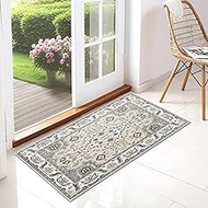 DT-ZSJA-vine-6192 Home Office Runner Rug 2'x7' Black