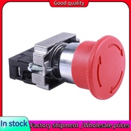 Stock-22mm NC Red Mushroom Emergency Stop Push Button Switch 600V 10A ZB2-BE102C XB2-BS542X1