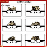 someryer|  Birthday Party Prop Birthday Paper Sunglasses 24 Pcs Birthday Party Glasses Photo Prop fo