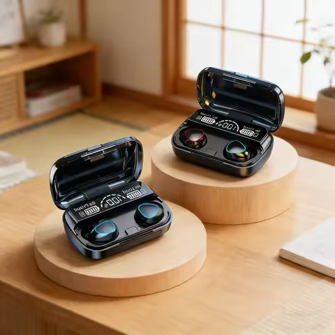 New Bluetooth headset M10 hands-free LED Dispay headset Bluetooth HiFi stereo music wireless earplug