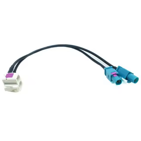 Radio Adaptor Antenna Audio Cable Two Female - 2 Fakra Antenna Adaptor For vw for audi