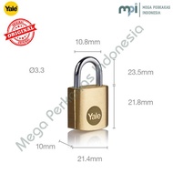 Yale Y110B 20mm Classic Series Outdoor Solid Brass Padlock