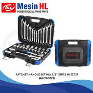 Tool Kit Set Ratchet Wrench 72T Handle Set HL Premier 1/ 2′′ 37PCS HL72T37 Ratchet Wrench Set H&L