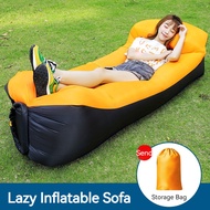 Influencer Outdoor Lazy Inflatable Sofa Air Mattress Nap Air Bed Foldable Single Portable Camping Chair