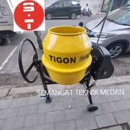 MESIN MOLEN PENGADUK ADUK SEMEN MINI LISTRIK CONCRETE MIXER 120L TIGON