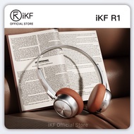 iKF R1 Retro Wireless Bluetooth Headphones, Built-in Mic, Vintage, Lightweight, Dual-Device Connecti