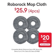 Mop Cloth for Roborock Roborock Saros 10R/Saros Z70/Saros 20/Saros 20 R&D/Qrevo Curv 2 Pro