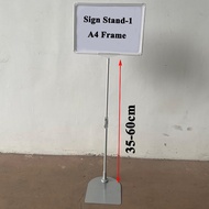 SS-1 Standing Frame Telescopic - Stand Frame Portable Frame Display Pop Up Frame Promotion A4 Size W