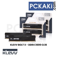 KLEVV BOLT X / BOLT XR DDR4 3600MHZ CL18 / 4000MHZ CL19 16GB / 32GB KIT DESKTOP RAM