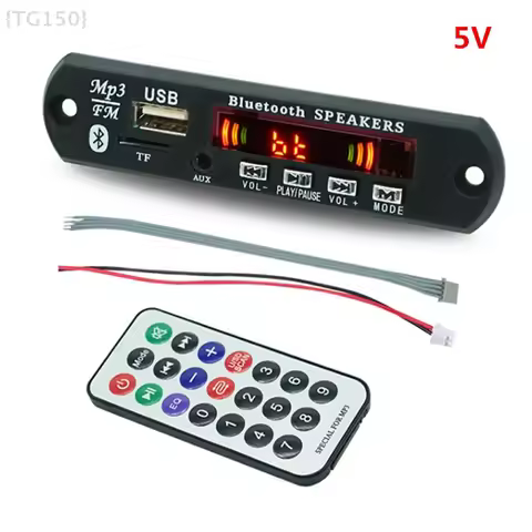 【F2-TG150】Wireless Bluetooth 5.0 5V MP3 Board Car Audio USB TF FM Radio Module MP3 Player with Remot