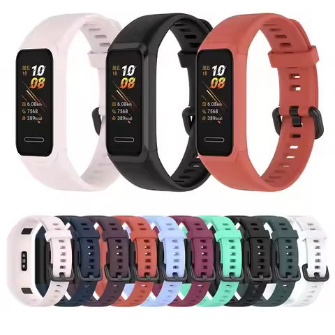 Replacement Watch Band for HUAWEI Band 4 Honor Band 5i Smart Watch Soft Sports Silicone StrapAccesso