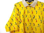 【古著A】日本製🔵DAKS 短袖POLO衫🔵L號 XL 黃色 高爾夫 日系 品牌 名牌 精品 潮流 復古 上衣 男生