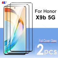 2Pcs Full Cover Curved Glass Case For Honor X9b 5G Tempered Glass HonorX9b HonorX9 B X 9b Magic6 Lit