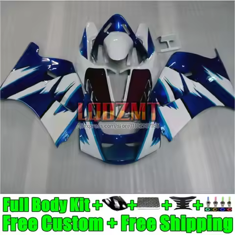 Body Kit For SUZUKI RGV250 RGVT RGV 250 CC 1988 1989 30LD.2 SAPC white blue VJ21 RGVT-250 RGVT250 VJ