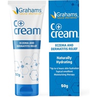 Grahams Natural C+ Eczema & Dermatitis Cream - All-Natural & Steroid-Free - Manuka Honey & Calendula