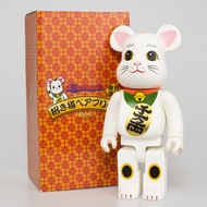 新年好New Year.400% 28cm Lucky Fortune Cat Bearbrick Action Figures Model Toy