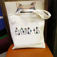 Among Us imposter game naruto pikachu cute AMONG US totebag student bag school bag collage bag anime