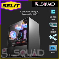 G.Squad Gaming PC GA-L001 Desktop Computer { CPU: AMD RYZEN5 5600G 3.9 GHZ 6 Cores, GPU: AMD RX6500XT, RAM: 16GB, SSD: M.2 1TB } bY [SELIT TRADING]