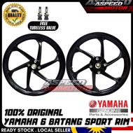 YAMAHA 6BATANG Y125Z SPORT RIM 1.6/1.85 Y125ZR HITAM KILAT HLY