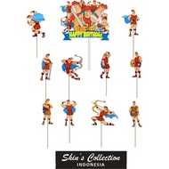 Hercules Disney Cake topper NEW contains 11 pcs