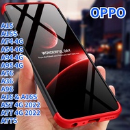 เคส RTY GKK สำหรับ OPPO A57 4G 2022 A77S A77 OPPO A15 OPPO A15S OPPO A74 4G OPPO A54 4G OPPO A94 4G OPPO A95 4G OPPO A36 A96 OPPO A16 360องศาการป้องกันเต็มรูปแบบ3 In 1พลาสติกแข็งบางพิเศษเคสโทรศัพท์ GKK เคสโทรศัพท์ไฮบริดเกราะผู้ขายชั้นนำ