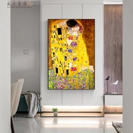 Gustav Klimt Kiss Reproductions Figure Oil Painting on Canvas Art Scandinavian Posters and Prints Wa