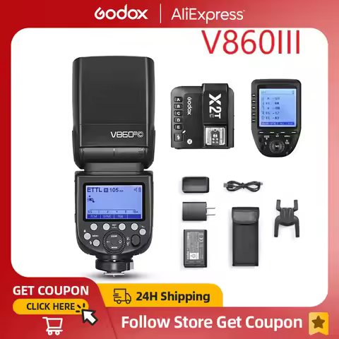 Godox V860III V860 III Speedlite Camera Flash E-TTL HSS Flash Light for Canon Sony Nikon Fuji Olympu