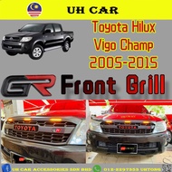 (GR GRILL) Toyota Hilux Vigo Champ 2005-2015 Gr Front Bumper Grill Grille With Led Orange