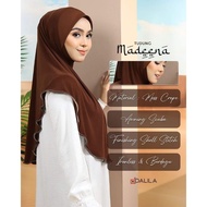Tudung Instant Sarung Madeena Moss Crepe Awning Scuba Dalila Tudung Plain Dewasa