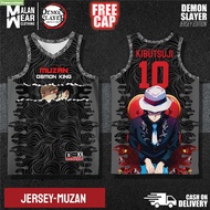 Original Demon Slayer Anime short sleeves Tanjiro Nezuko Akaza cosplay;Basketball jerseys;Quick-dryi