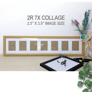 minimalist 2R/Wallet Size (2.5"X3.5") Picture Frame Collage Wall Hang Landscape or Portrait