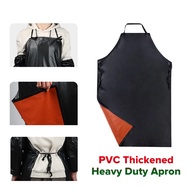 Durable Thickened Kitchen Apron Translucent Oil Resistant Cafeteria Apron PVC Apron for Men Women