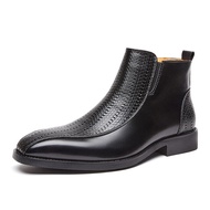 Chelsea Boots Men –Chelsea Boots for Men with Side Zipper, Casual Slip-On Ankle Boots, Chukka & Oxfo