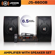 JOSON 6 INCHES  Speaker Set with Amplifier 600W (JS-6600) For Home or Outdoor Party