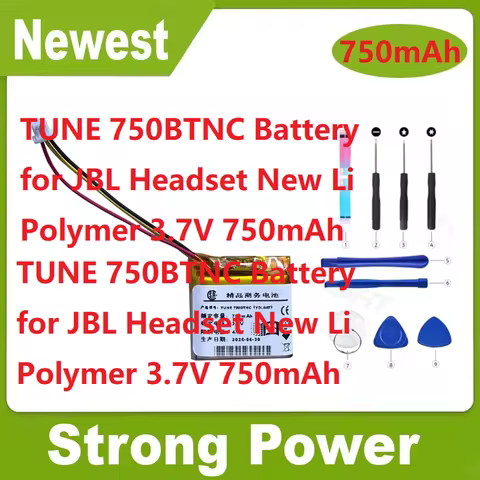 TUNE 750BTNC Battery for JBL Headset New Li Polymer 3.7V 750mAh