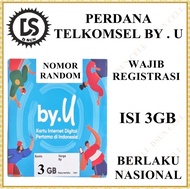 kartu telkomsel By.u kuota 3gb aktif selamany