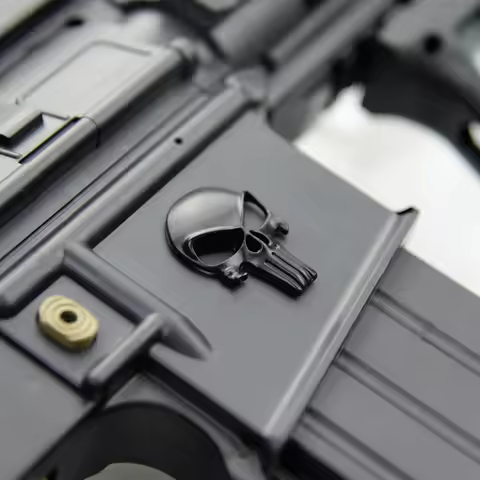 3D Solid Metal Sticker Tactical Skull for Motorcycle Car Decoration for Airsoft Gun for AR15 M4 M16 