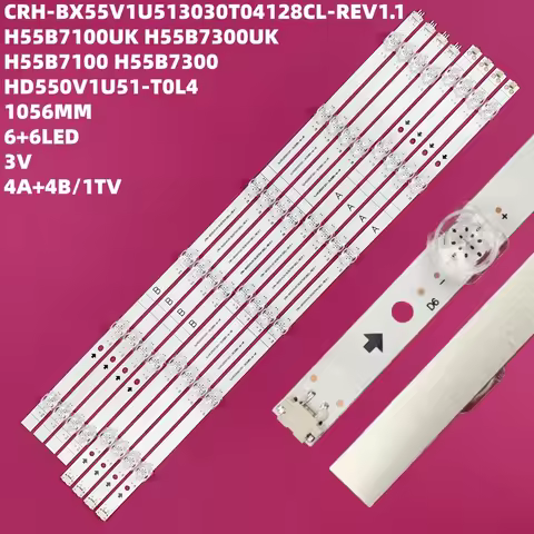 8PCS H55B7100 H55B7100UK H55B7300 H55B7300UK HD550V1U51-T0L4 T0L2B1 CRH-BX55V1U513030T04128CL-REV1.1