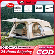 【Seeking Mall】Genuine khemah unta Camel tent waterproof 10-14Person Large Camping Family Tent For ou