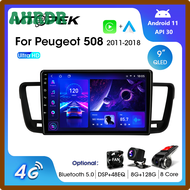 AHRDR Vtopek 2din สําหรับ Peugeot 2011 2012-2016 4G Android 11 รถสเตอริโอวิทยุเครื่องเล่นวิดีโอมัลติมีเดียนําทาง GPS Head Unit Carplay DJRTJ
