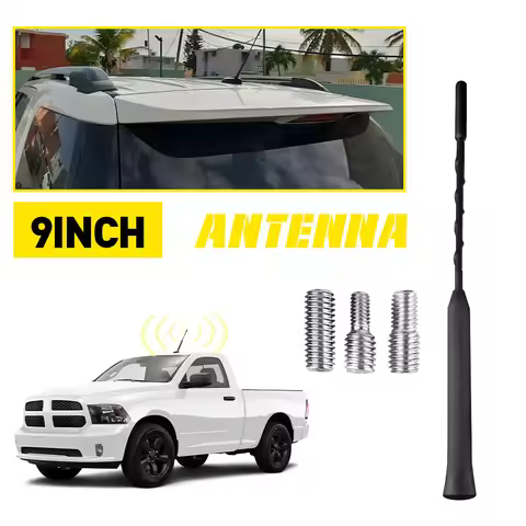 1Pcs 9Inch 9" Car Antenna Fuba Mast Power Rod Radio AM/FM Replacement for Ford Transit 2015-2025 Jee