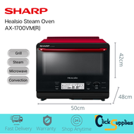 SHARP Multi Purpose Steam Oven (Superheated Steam Technology) for Microwave, Bake, Roast, or Grill. SHARP Healsio Water Oven AX-1700VM. 1 YEAR Warranty by SHARP.