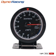 Dynoracing 60MM Exhaust Gas EGT/EXT Temp Gauge With Red & White Light Car Meter with EGT sensor Auto