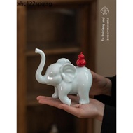 Jingdezhen Ceramic Lucky Elephant Ornaments Front Desk Store Opening New Store Housewarming Living R