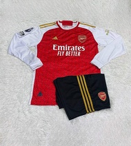ชุดบอล Arsenal FC มาใหม่ แขนยาว รุ่นใหม่ล่าสุด ปี 2023/24  สินค้าพร้อมชุด (เสื้อและกางเกง)