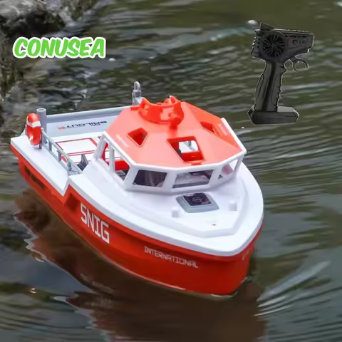Rc Speedoat Rescue Boats Model 50M Long Range Wireless 2.4G Radio Control Boat Ship 8Km/h Electric T