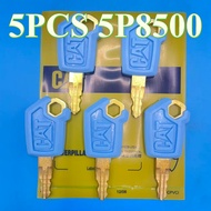 5PCS BLUE 5P8500 For 5P8500 Heavy Equipment Keys Excavator Ignition Key Excavator Accessories Switch