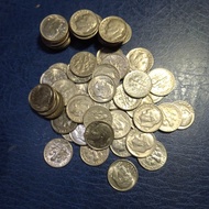 10 keping Coin Amerika One Dime /10 cent tahun campur