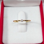 Diamond Ring Cute Pollen Real Gold {{Ring Size Chat Channel}}